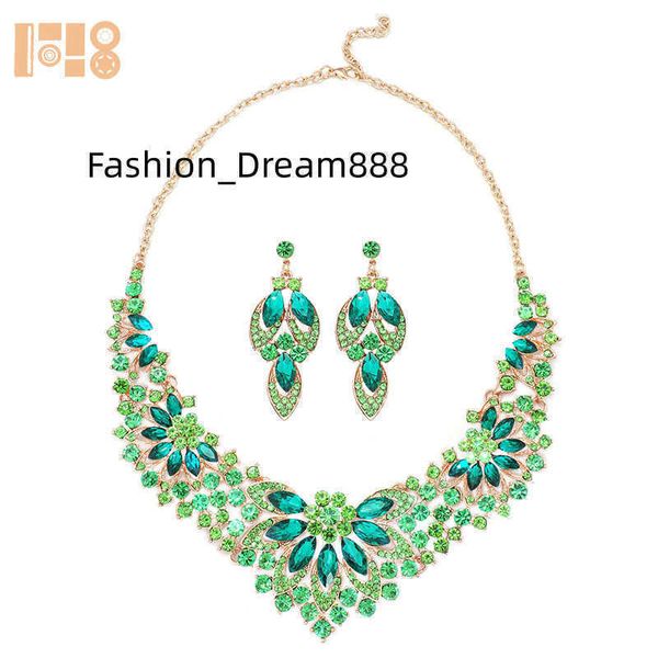 

bride jewelry sets necklace + earrings of party accessories leaf flower jewelry bridal wedding accessories, Silver
