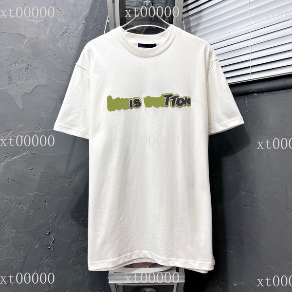 

22ss designer letter printed t shirts tee sweatshirt fashion high street short sleeves summer casual t-shirt breathable men women crew neck, Black;brown