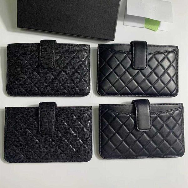 

cc bag card bag cc bag women's medium long wallet card caviar leather business credit holder handbag