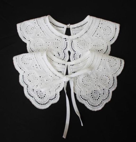 

bow ties 2021 korean doll fake collar shawl dress shirt shoulder wrap embroidered false women white detachable collars decrative2335240, Black;gray