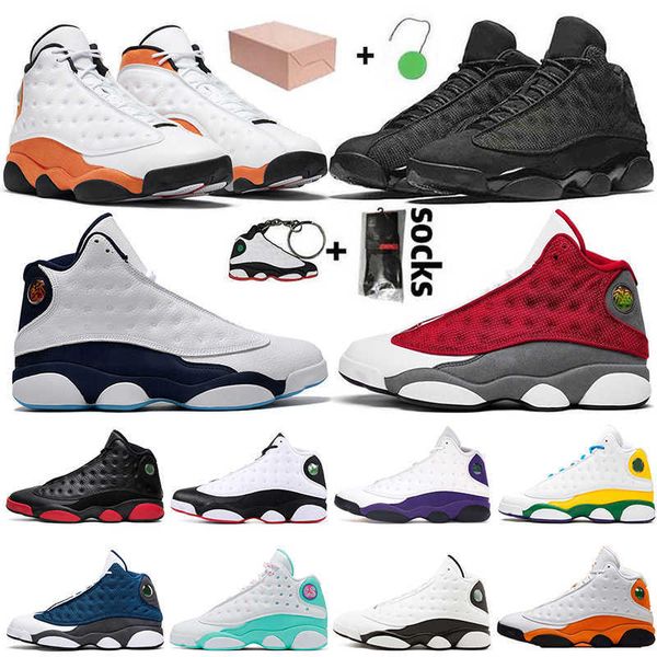 

with box starfish jumpman 13 13s mens womens basketball shoes red flint 2021 hyper royal soar green playground trainers sports sneakers size