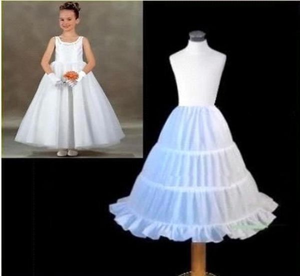 

selling children petticoa aline 3 hoops kids crinoline bridal underskirt wedding accessories for flower girl dress cpa3062123567, White;red