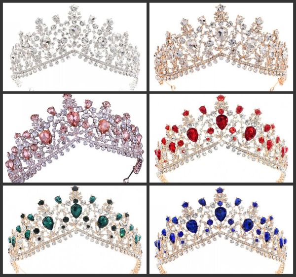 

bling crystal rhinestone tiaras crown sparkly bridal wedding hair accessories headpieces prom queen quinceanera pageant tiara prin1758961, Silver