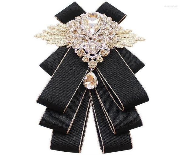 

bow ties highgrade handmade british style red lattice rhinestone bowtie for men groom groomsman diamond wedding accessories enek21878798, Black;gray
