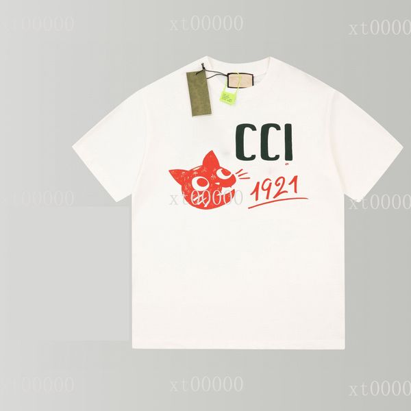 

22ss designer letter printed t shirts tee sweatshirt fashion high street short sleeves summer casual t-shirt breathable men women crew neck, Black;brown