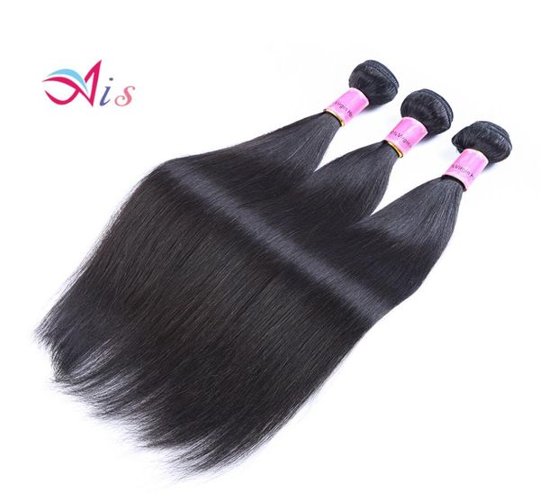 

7a grade human hair 828inches peruvian brazilian indian silky straight human hair weave 3bundleslot hair extensions for party5541760, Black