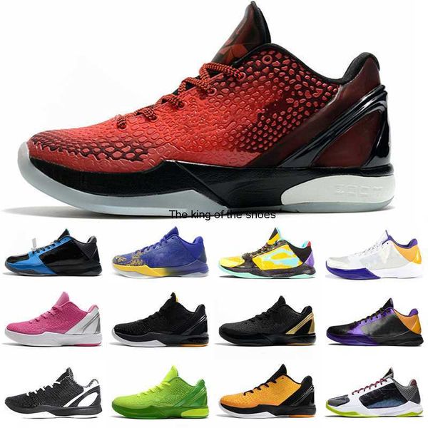 

2021 authentic christmas 6 basketball shoes grinch mamba zoom 5 green apple/volt-crimson-black man outdoor shoe sports sneakers original