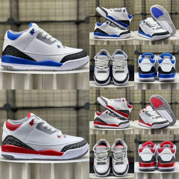 

2023 kids basketball shoes toddler designer jumpman 3 running shoe j3 childrens shoes sneaker girls boys white black sports all match sneake