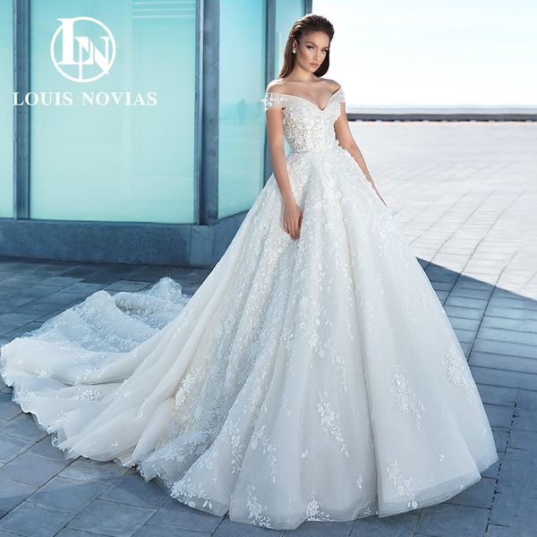 

ball gown wedding dress 2023 off the shoulder sweetheart applique flowers beading fairy dresses for special occasions vestidos de novia, White