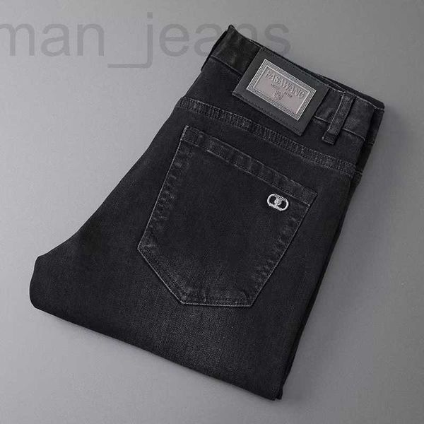 

men's jeans designer european high-end black jeans men's new slim slim-fit pants in spring and summer 2023 dmyd, Blue