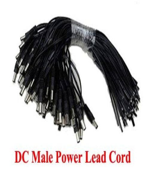 

100pcs cctv male dc wire power pigtails plug lead cord coax cables 21 x 55mm for cctv cameras power express 4999774