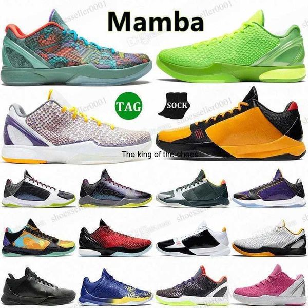 

classic mamba 5 basketball shoes men rings protro bruce lee del sol 6 mambacita grinch chaos mens alternate outdoor laker lakers 24 sports t, Black