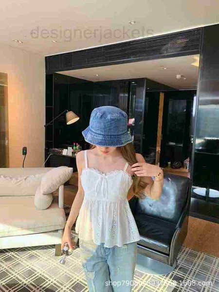 

women's tanks & camis designer spring and summer 23 new water-soluble lace hollow embroidery waist bow camisole cr9h, White