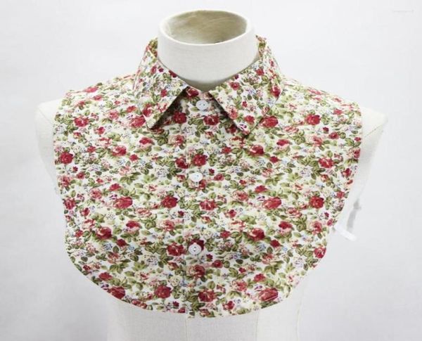 

bow ties linbaiway cotton fake collar for mens women floral detachable collars nep kraagje cravats necktie half shirt blouse false1022566, Black;gray