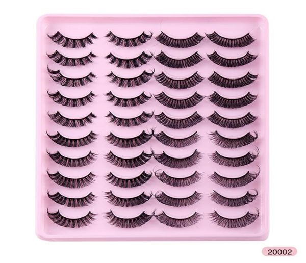 

handmade reusable russian curled false eyelashes naturally soft vivid multilayer thick 3d fake lashes full strip lash extensions9904250