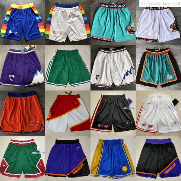 

classic retro mesh basketball shorts mens breathable gym training beach pants sweatpants pant short golden blue green white black orange