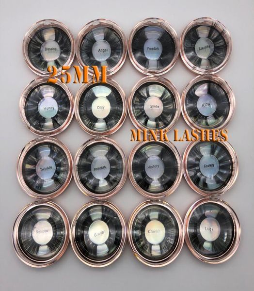 

16 styles 5d mink hair 25mm false eyelashes thick long messy cross eye lashes extension eye makeup tools1567304