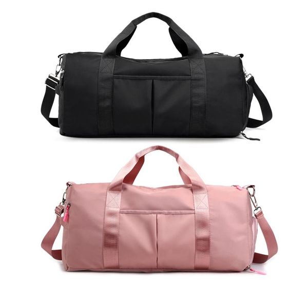 

nylon travel sports gym shoulder outerdoor bag large waterproof nylon handbags black pink color women men outdoor sport bags2485808
