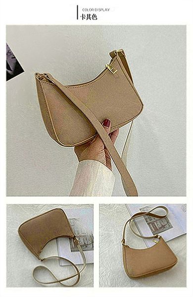

new handle bag women retro handbag pu leather shoulder totes underarm handle bag female small subaxillary bags clutch a323