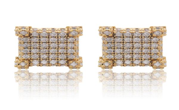 

pop hiphop zircon studs lady039s studs hiphop jewelry inlaid with drill studs plated jewelry for women earrings bling bling5923153, White