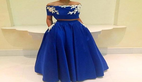 

royal blue muslim evening dresses aline two pieces flowers elegant islamic dubai kaftan saudi arabic long evening gown9946422, Black;red