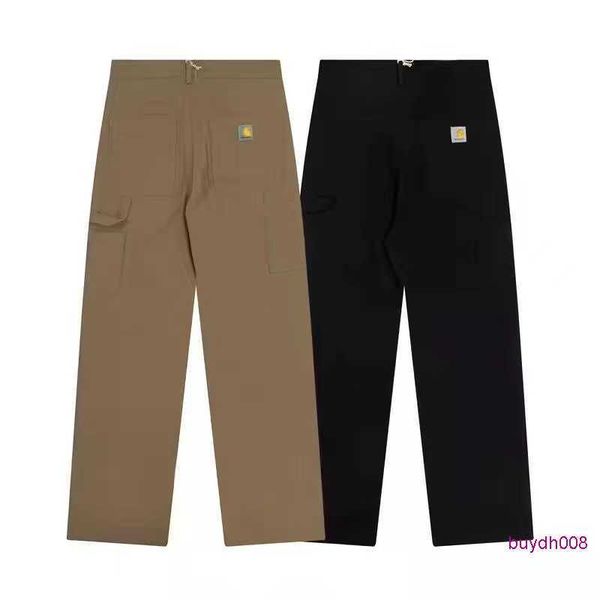 

fashion men's and women's trousers tooling brand carhart new autumn winter military style overalls lovers multi pocket loose casua, Black