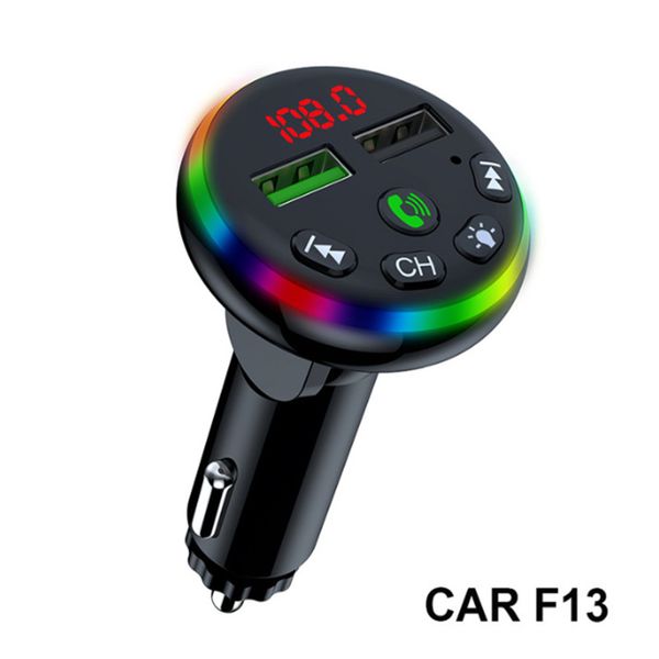 

f13/f14 car mp3 player with bluetooth, dual usb charging (5v/3.1a), handswireless car charger fm modulator transmiter