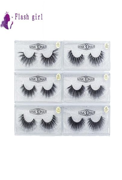 

w series 19 models 5d mink eyelashes 1 pair natural false eyelashes full strip eye lashes thick false eyelashes4080748