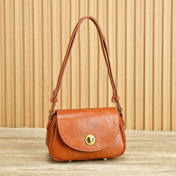 

new layer cowhide shoulder bag crossbody underarm bag leather women's bag