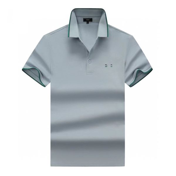 

new style bos s polo shirt designer mens 2023 summer casual business versatile short sleeve man size s xxxl classic breathable comfortable m, White;black