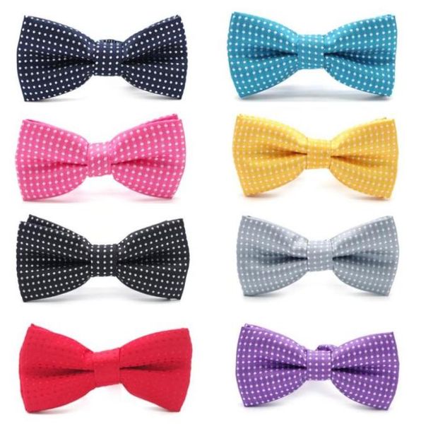 

bow ties children fashion formal cotton tie kid classical dot bowties colorful butterfly wedding party pet bowtie tuxedo lj7807bow4157114, Black;gray