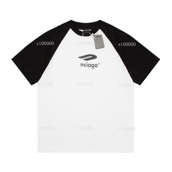 

22ss designer letter printed t shirts tee sweatshirt fashion high street short sleeves summer casual t-shirt breathable men women crew neck, Black;brown