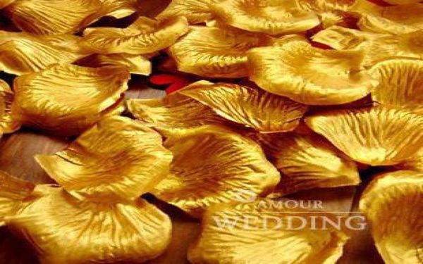 

gold silk rose petals wedding favour party flower 20 bags 100 pcs per bag3735961