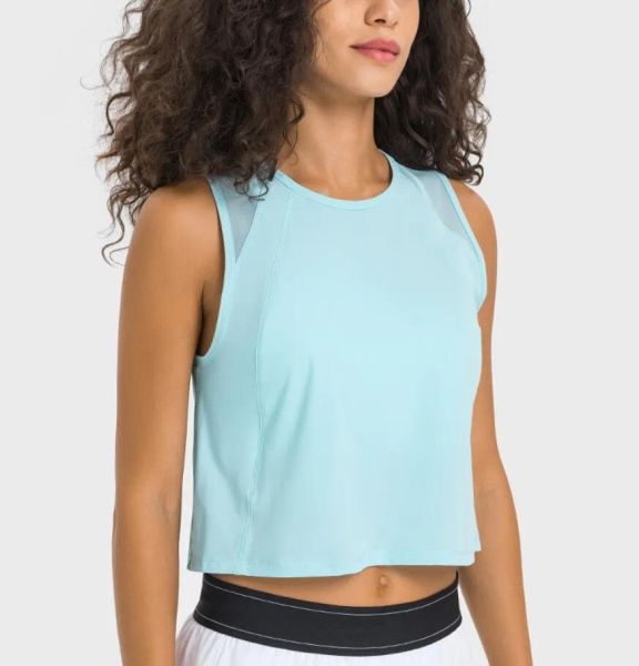 

women yoga hollow out back mesh tank yoga outfits breathable quick dry gym clothes women vest fitness shirt, White;red