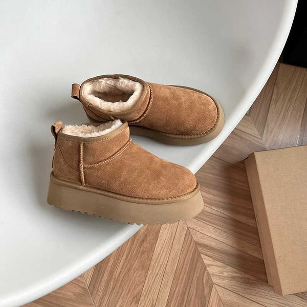 

tazz tasman slippers chestnut fur slides disquete sheepskin classic mules women ultra mini platform boot slip-on shoes suede black pink rein