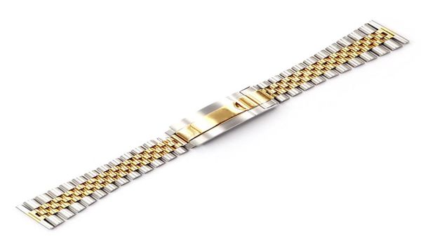 

carlywet 20 22mm whole glide lock replacement wrist watch band strap bracelet260a5750475, Black;brown