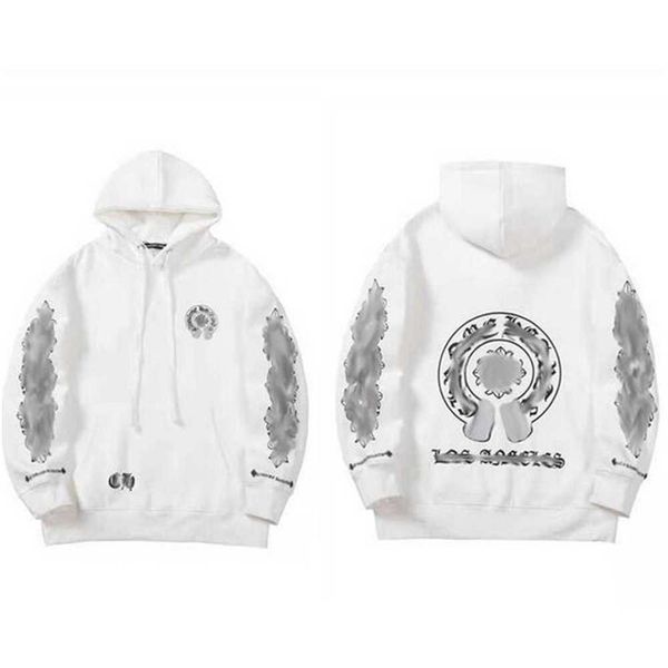 

fashion luxury men's jackets designer zipper sweatshirts heart horseshoe cross print brand ch hoodies women chromes coat casual pullove, Black