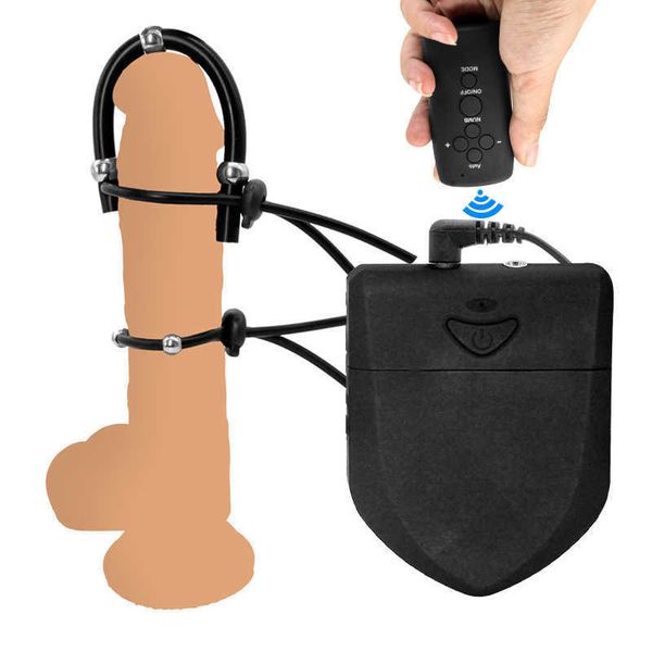 

electric shock suit with bead stimulation massage ring male pulse toys