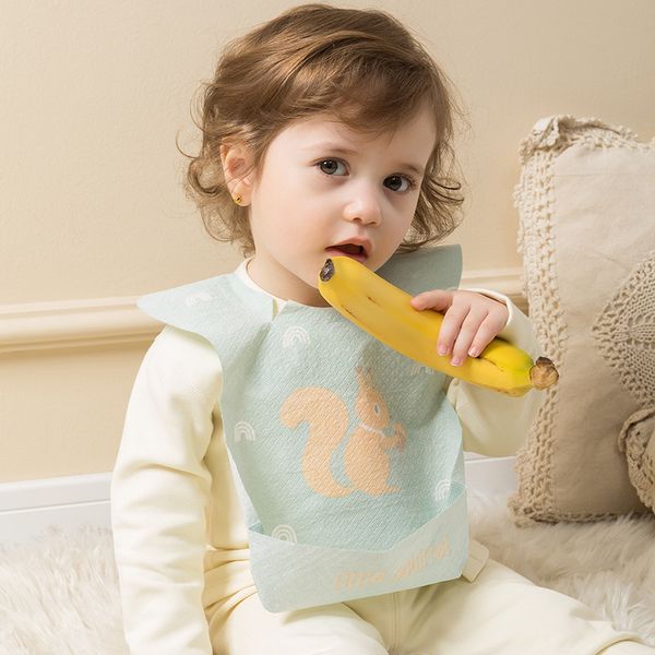 

waterproof baby bibs burp cloths soft silicone kids feeding bib baby stuff cartoon dinosaur print girl boy