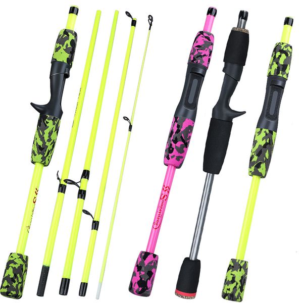 

spinning rods sougayilang 5 section portable travel fishing rod ultralight weight eva handle spinning/casting fishing pole fishing tackle 23
