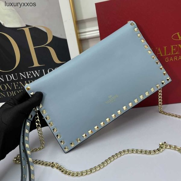 

designer bag valention studs bags bgcd simple versatile rivet handheld handbag fashionable small square tote bag metal chain one shoulder cr