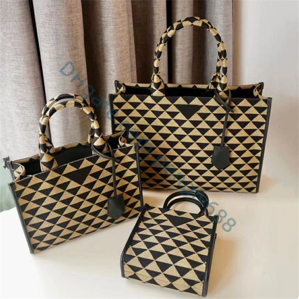 

luxurys designers woody tote canvas shoulder bags for women shopping bags letter embroidery luxury handbag ladies high capacity casual purse