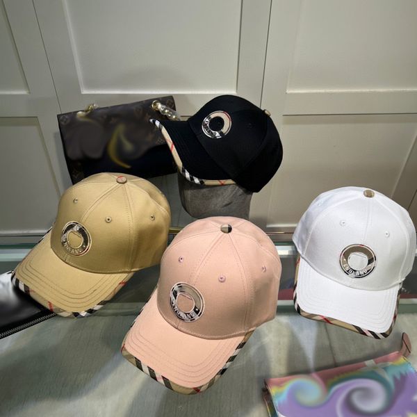 

ball caps all seasons fashion brand embroidery logo with tag 4 colors black white brown pink sport hat sun protector cap for men women size, Blue;gray
