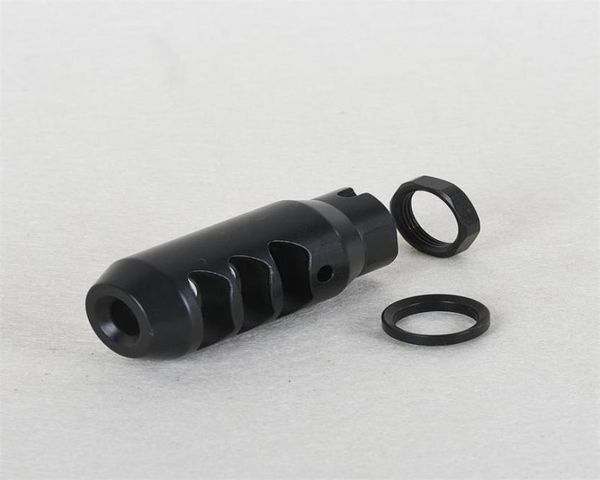 

shippping muzzle device 308 m14x1lh thread muzzle brake pressure reducer with crush washer jam nut4042292