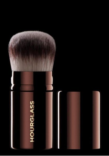 

2016 new makeup tools hourglass retractable kabuki brush metal ferruleportable synthetic fiber brushes for foundation loose powde2641893