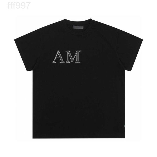 

mens designers t shirts summer high qualit t-shirts fashion amirs letters leather men casual short sleeves men's clothing, White;black