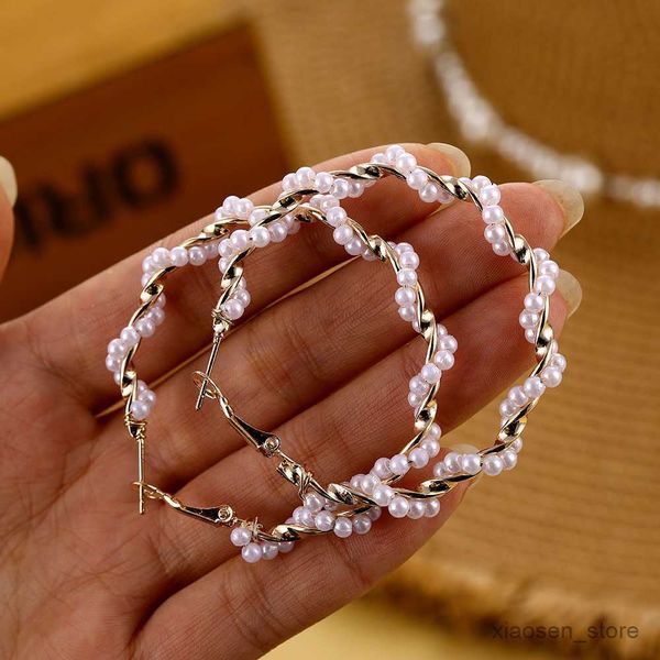 

stud new oversize hoop earrings for women exaggerates circle earrings fashion brinco statement fashion jewelry r230628, Golden;silver