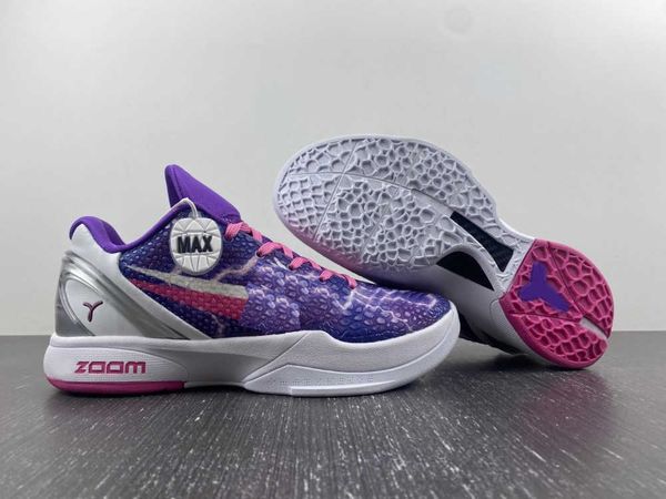 

shoes 6s protro kay yow mamba 6 platform blue white pink cw2190-666 sneakers, Black
