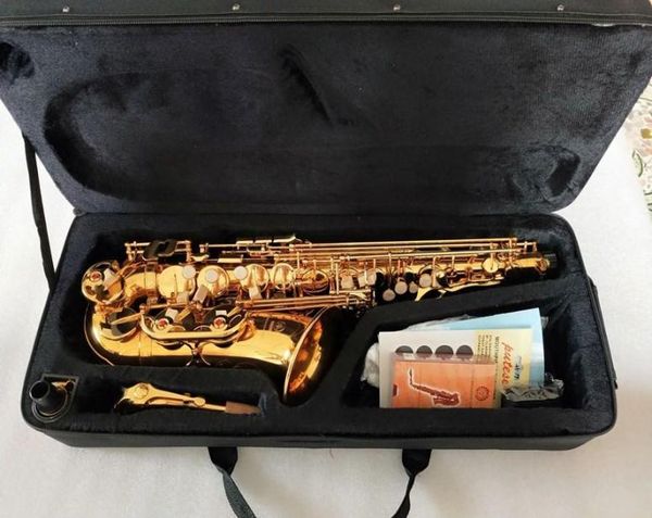 

professional alto saxophone yas62 gold key super musical instrument electrophoretic gold sax mouthpiece gift5796645