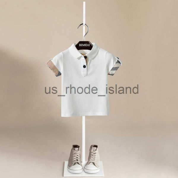 

t-shirts design summer baby boy shirt fashion kids short sleeve t shirt striped children cotton clothes 1-9 years boy drop shipping x0628, Blue